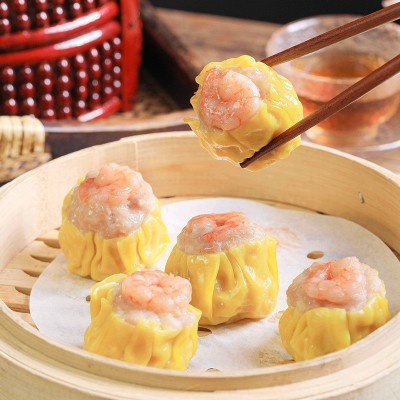 广式茶楼虾仁鲜肉马蹄干蒸早餐点心批发半成品冷冻速食虾仁干蒸