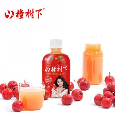 包邮年新日期山楂树下.升果蔬汁开山楂汁果汁饮料2L大瓶350ml瓶胃图4