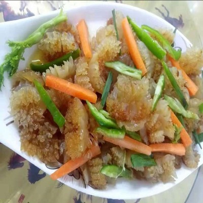 海蜇头野生菊花海蜇头海蜇爆炒凉拌酒店酒楼热门菜品海蜇皮500克图4