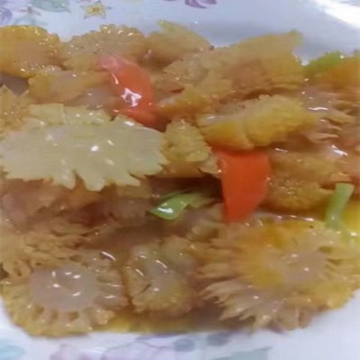 海蜇头野生菊花海蜇头海蜇爆炒凉拌酒店酒楼热门菜品海蜇皮500克