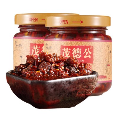 茂德公牛肉香辣酱拌面下饭辣椒酱单瓶装100g图3
