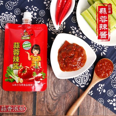 调味酱蒜蓉辣酱拌面酱炸酱火锅夏日凉拌菜蘸黄瓜450g蒜蓉辣酱厂家图3