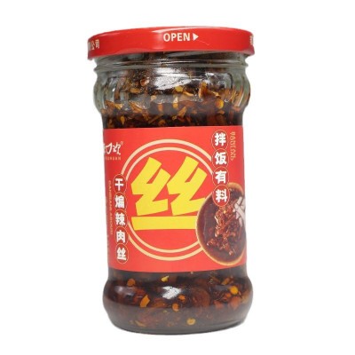 干煸辣肉丝酱下饭酱拌饭辣酱麻辣酱调味酱400克香辣脆拌饭酱批发