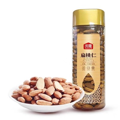 沃隆扁桃仁380g无壳原味坚果巴旦木仁零食干果炒货休闲食品小吃