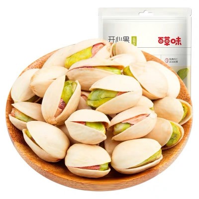 百草味开心果100g袋装儿童孕妇坚果炒货盐焗解馋零食小吃休闲食品图5