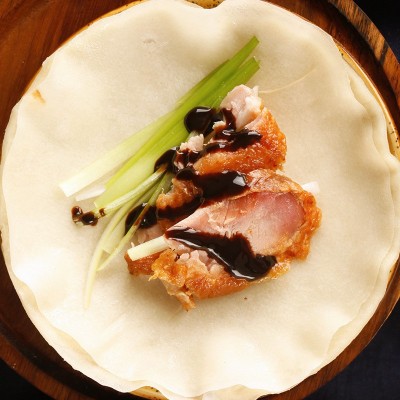 北京烤鸭饼皮荷叶饼春饼 手工薄饼京酱肉丝饼 商用批发图4