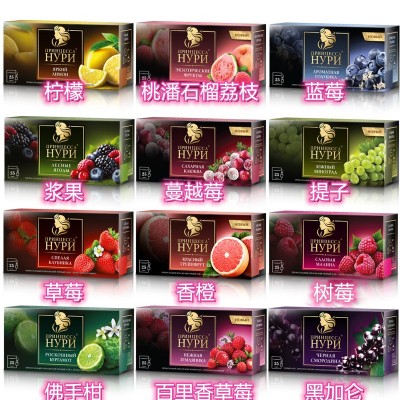 进口俄罗斯水果茶包HYPN公主花果红茶 25茶包待客茶叶绳茶 包邮图4