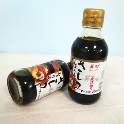 葵田食品鱼生酱油日式寿司刺身葵田调味小酱油200ml*12瓶整件出售图5