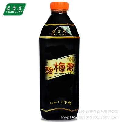 益智泉 酸梅膏1.5千克 1:10 稀释 酸梅汁冲调饮料12瓶批发图2