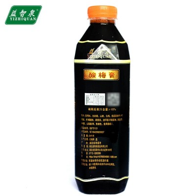 益智泉 酸梅膏1.5千克 1:10 稀释 酸梅汁冲调饮料12瓶批发