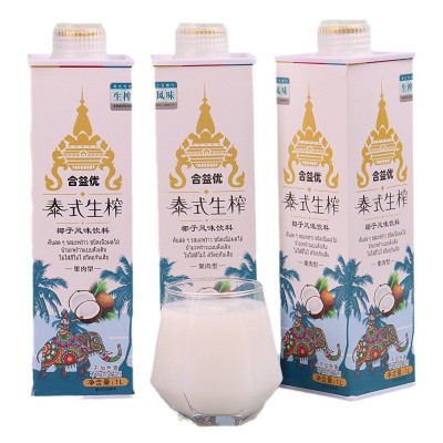 批发大瓶泰式生榨椰子汁鲜榨椰子水椰奶风味植物蛋白椰浆果汁饮料图5