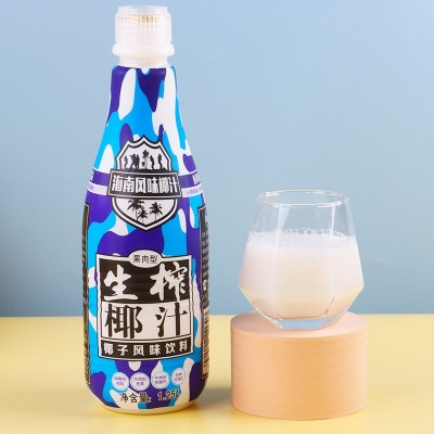 果肉型生榨椰子汁饮品特价海南风味椰子水饮料餐饮宴席整箱批发价图2