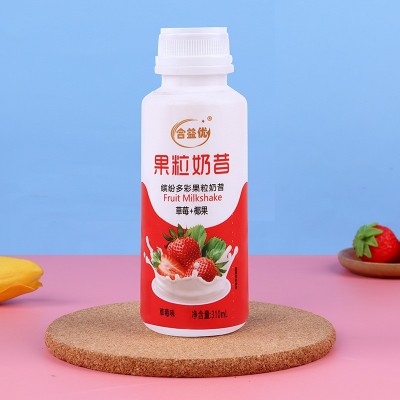 批发草莓味果粒酸牛奶昔饮品学生代早餐果汁味酸牛乳酸菌饮品特价图3