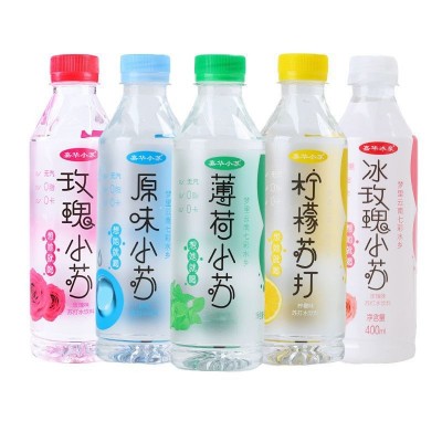 苏打水饮料瓶装云南柠檬玫瑰薄荷味苏打水饮品 400mlx6瓶