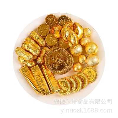 伊诺滋金币型巧克力20斤箱装巧克力喜糖零食生日礼物烘培装饰批发