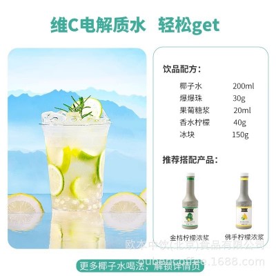 植物岛椰子水1L商用生打椰子水奶茶店专用原料海南青椰子水椰汁图3