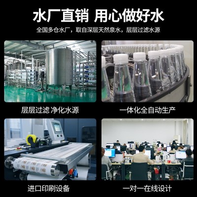 定制水矿泉水整箱批发小瓶装公司年会企业饮用纯净水订做logo标签图2