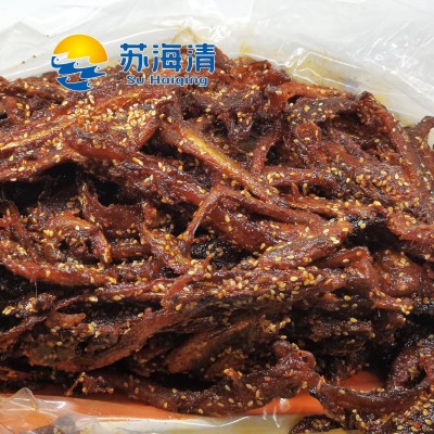 苏海清香辣龙头鱼蜜汁芝麻甜辣海龙鱼风味龙头鱼干豆腐鱼散装批发图2