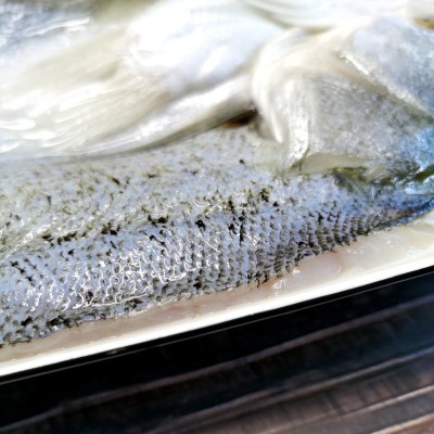烤鱼清蒸鲈鱼批发白蕉海鲈鱼新鲜冰冻海鲜半成品开背七星芦鱼卢鱼图2