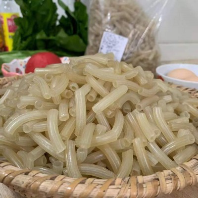 厂家批发通心粉速食低脂儿童学校早餐意大利面炒拌煮江西空心米粉图4
