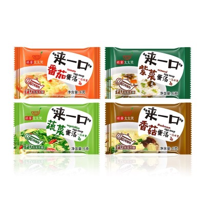 太太笑 方便速食汤6g番茄鲜蔬香菇紫菜蛋花汤FD冻干即冲即食批发图5