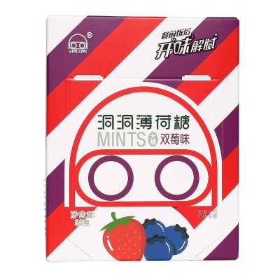 盒装无糖薄荷糖独立包装压片糖果50克便携式休闲硬糖零食厂家批发图5