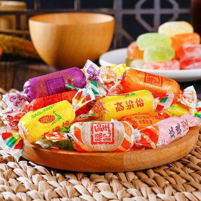 圣福记高粱饴软糖山东特产500g怀旧喜糖拉丝水果高粱饴麦芽糖图2