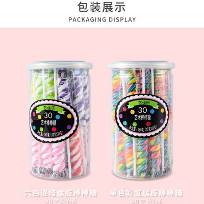六一儿童节罐装糖30支糖果礼品厂家批发高颜值12g网红螺旋棒棒糖图4