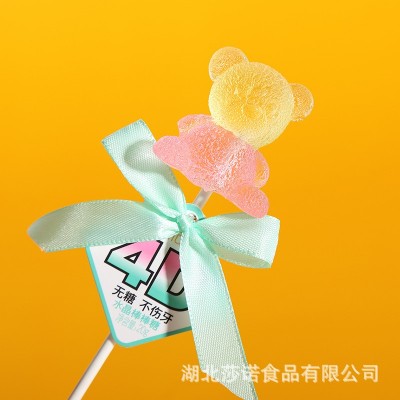 12支装20克4D无糖棒棒糖 立体 3D无蔗糖 不伤牙棒棒糖
