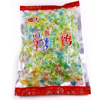 一邦千纸鹤糖果 创意水果味切片糖 1斤5斤散装硬糖 结婚喜糖批发图4