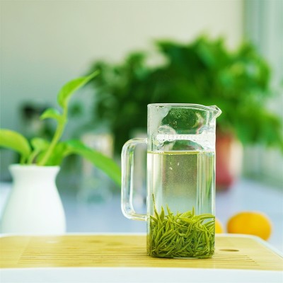 绿茶叶2024新茶浓香型耐泡高山云雾生态炒青石门银峰特级芽茶250g