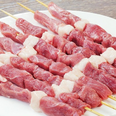 羊肉串新鲜羊肉内蒙古烤羊肉串半成品家庭户外空气炸锅烧烤食材图3