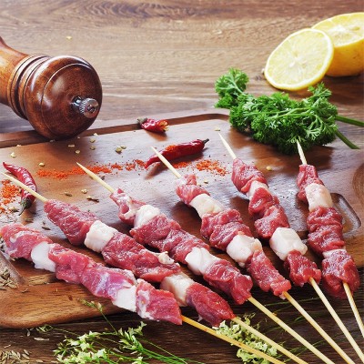 羊肉串新鲜羊肉内蒙古烤羊肉串半成品家庭户外空气炸锅烧烤食材图5