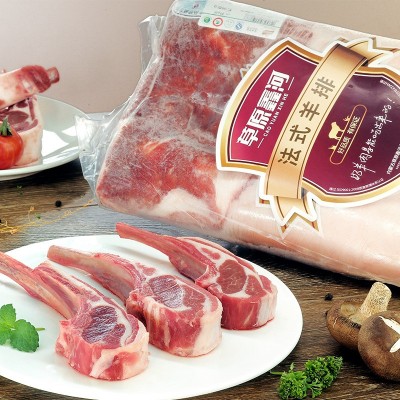 法式羊排新鲜冷冻内蒙古羔羊肉原切战斧羊排烧烤食材2斤可商用图3