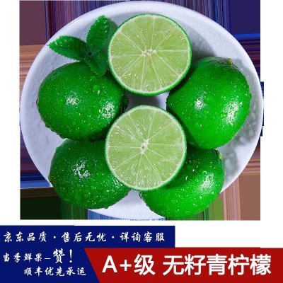 广西无籽青柠檬皮薄多汁当季新鲜水果奶茶店专供批发图3
