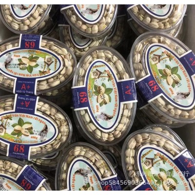 每日坚果盐焗大颗粒开心果干果炒货扁盒装越南特产休闲零食批发图3