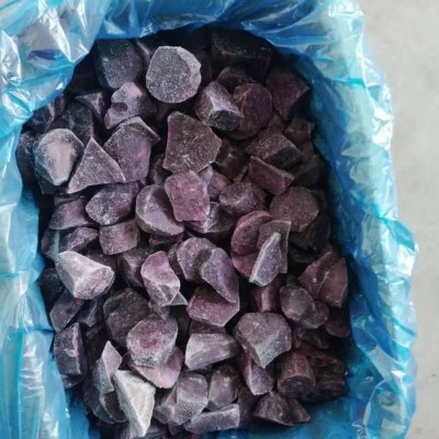 速冻紫薯块 冷冻紫薯块乱切块 冷冻去皮紫薯条 莱阳出口工厂直发图2
