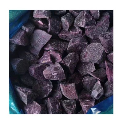 速冻紫薯块 冷冻紫薯块乱切块 冷冻去皮紫薯条 莱阳出口工厂直发图4