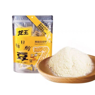 非转基因龙王豆浆粉家庭装早餐黑豆冲饮红枣味豆浆粉一箱30袋图4