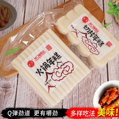 400g正宗水磨切片年糕条火锅辣炒菜烧汤炖煮方便速食小吃韩式油炸图2