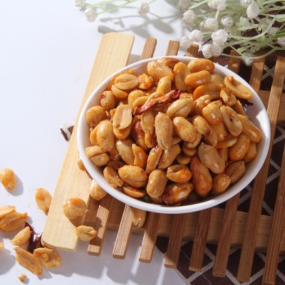 厂家供应香辣花生米麻辣花生批发家用下酒菜袋装120g炒货零食现货图2