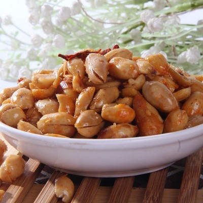 厂家供应香辣花生米麻辣花生批发家用下酒菜袋装120g炒货零食现货图3