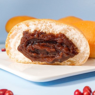 老式红豆沙面包早餐包整箱欧包代餐早饭零食批发散装软面包营养图3