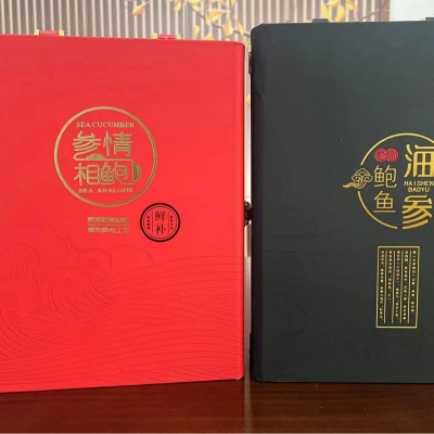 海参冻干高档商务礼盒送礼品长辈实用即食海参鲍鱼干货礼盒批发图3