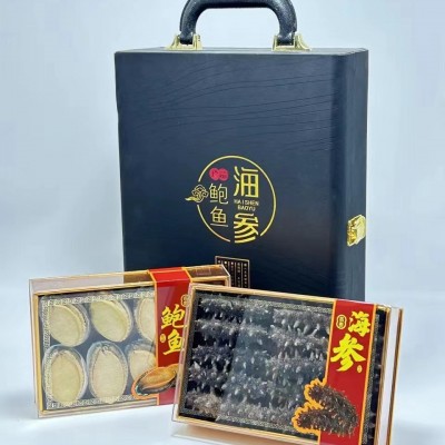 海参冻干高档商务礼盒送礼品长辈实用即食海参鲍鱼干货礼盒批发图2