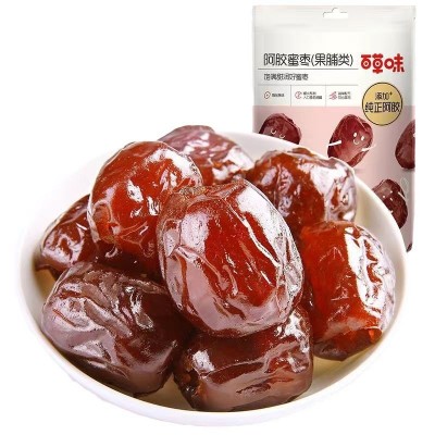 包邮百草味阿胶蜜枣50g/袋蜜饯果干甜糯红枣休闲小吃零食批发代发图5