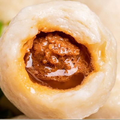 福州包心鱼丸500g圆形肉馅福建手工火锅丸子食材批发厂家图4