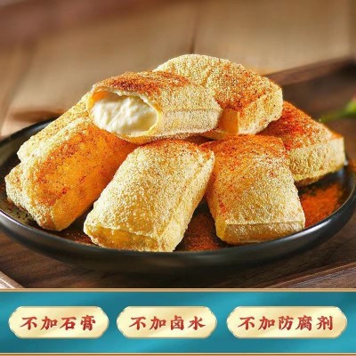免泡包浆豆腐云南石屏爆浆小豆腐火锅半成品网红油炸小吃商用批发图5