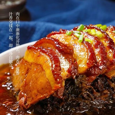 笋干扣肉300g半成品预制菜商用家用加热即食口感鲜嫩食用方便图2