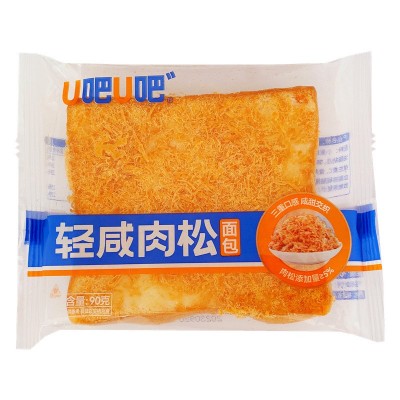 u吧u吧轻咸肉松面包沙拉夹心吐司整箱早餐糕点办公室休闲食品批发图5